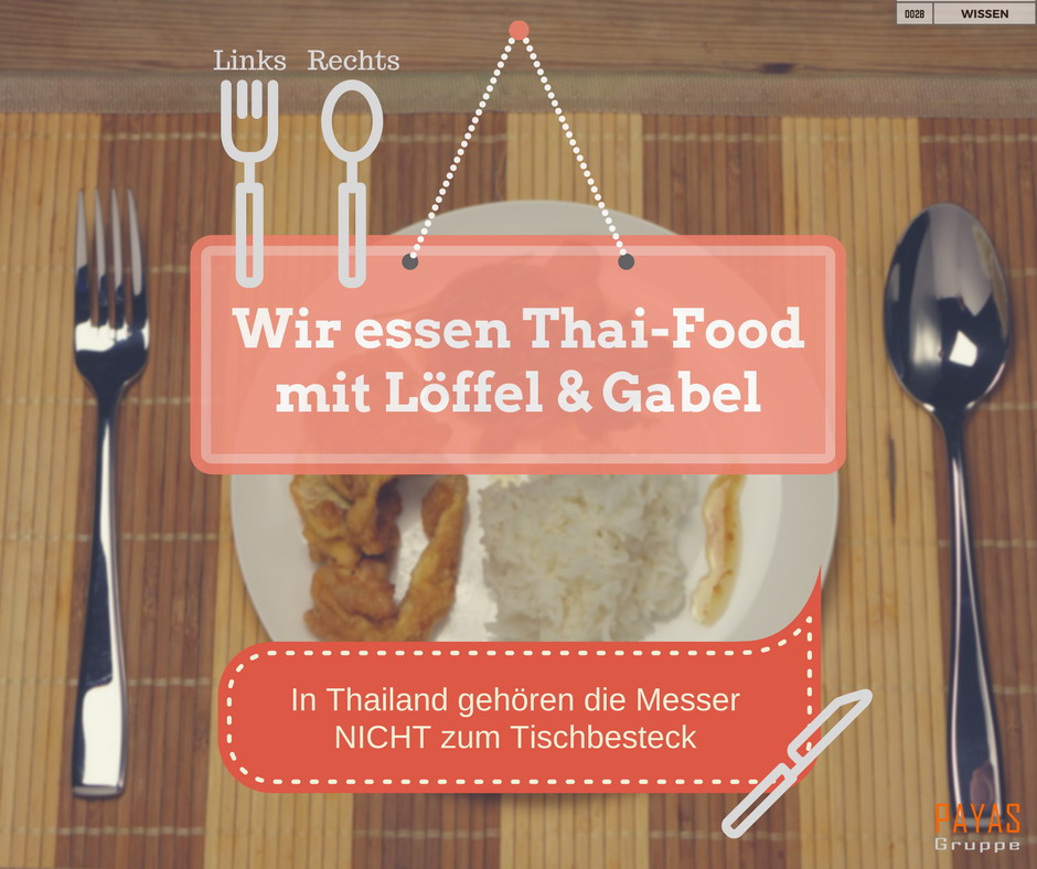  Wir essen Thai-Food  mit Löffel & Gabel