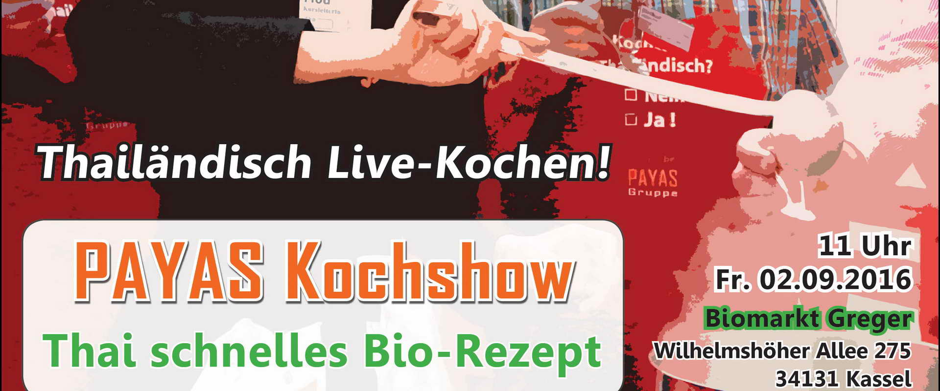 📖 PAYAS-Kochshow: Thai schnelles Bio-Rezept